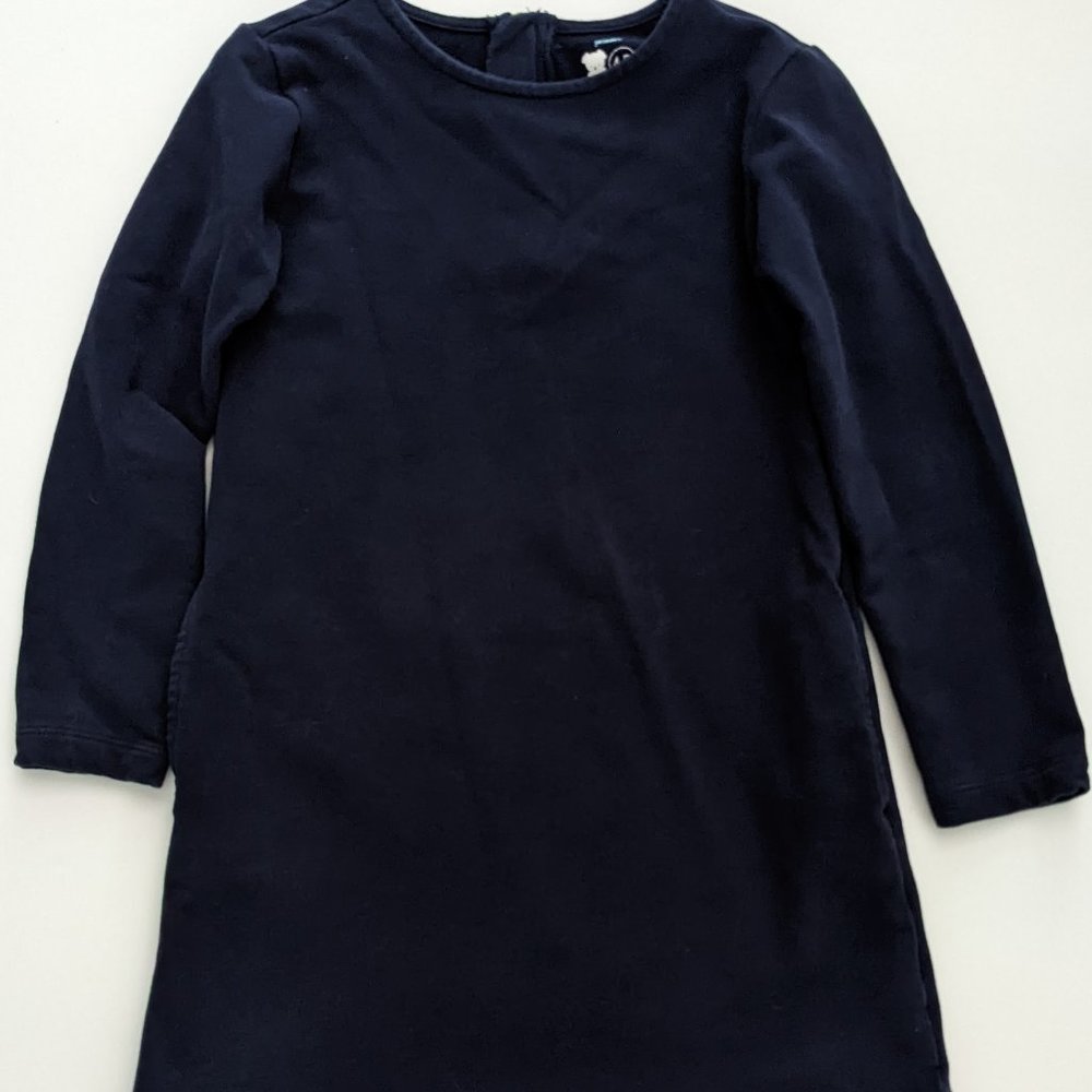 Primary Cozy Dress in NAVY with Pockets - Size 4-5